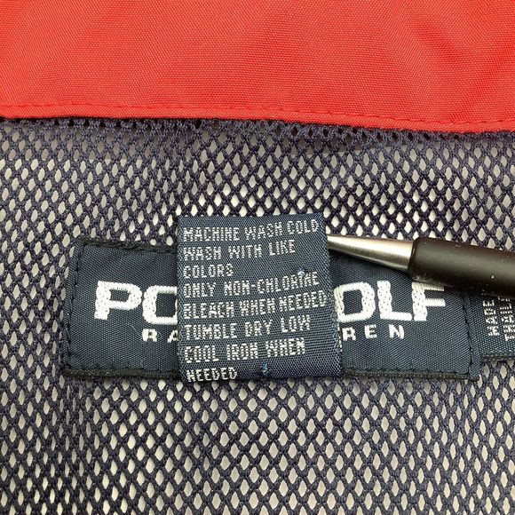 Ralph Lauren Polo‎ Golf Mens Long Sleeve 1/4 Zip Windbreaker Size Large - Picture 6 of 6